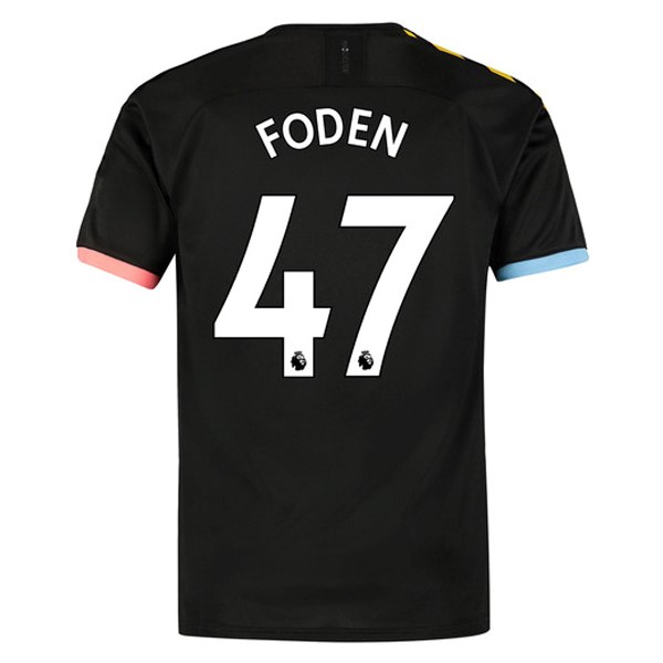 Maillot Football Manchester City NO.47 Foden Exterieur 2019-20 Noir